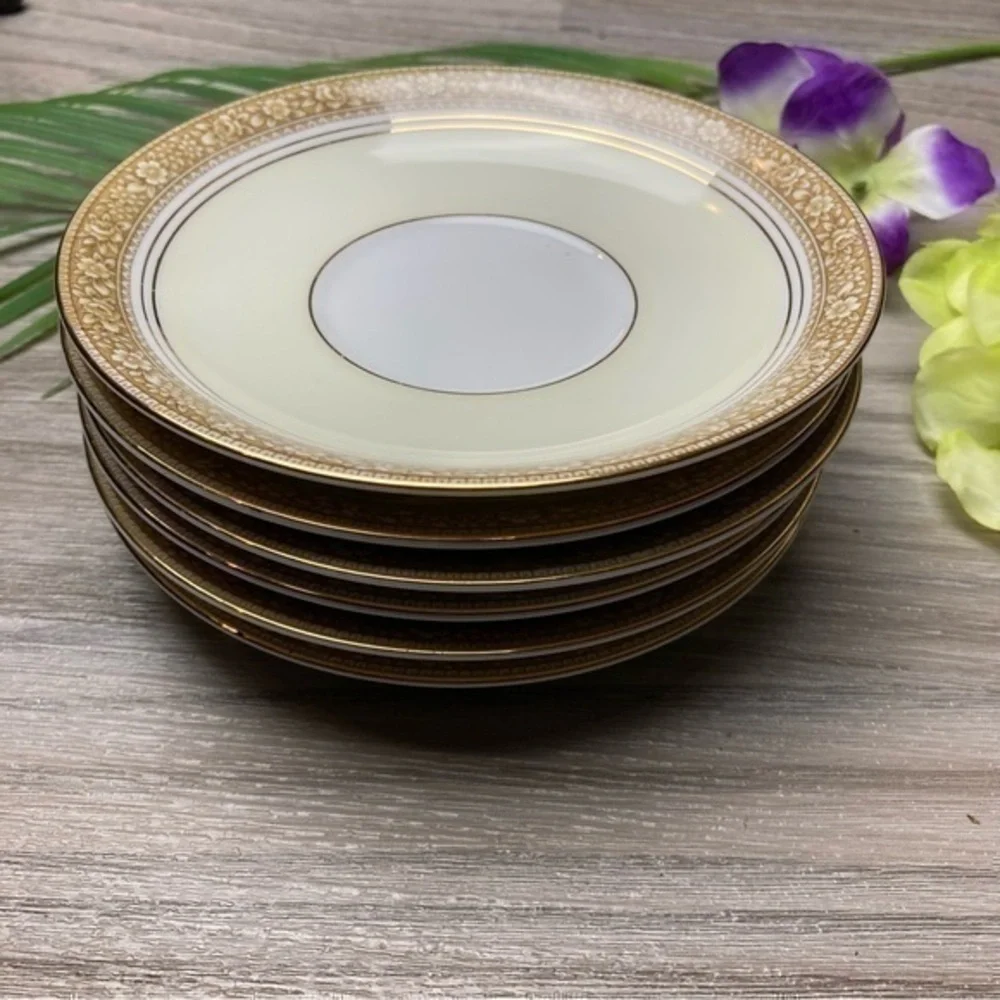 💋VTG Vintage Bread & Butter Plates (6) Nerrisa by NORITAKE - Picture 3 of 8